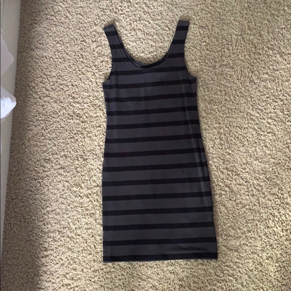 Divided striped dress